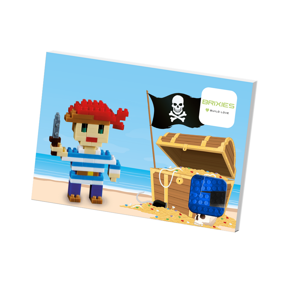 BRIXIES Postkarte Pirat