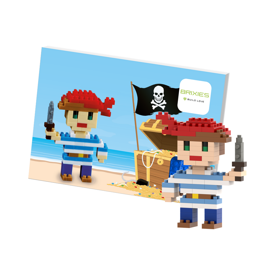 BRIXIES Postkarte Pirat