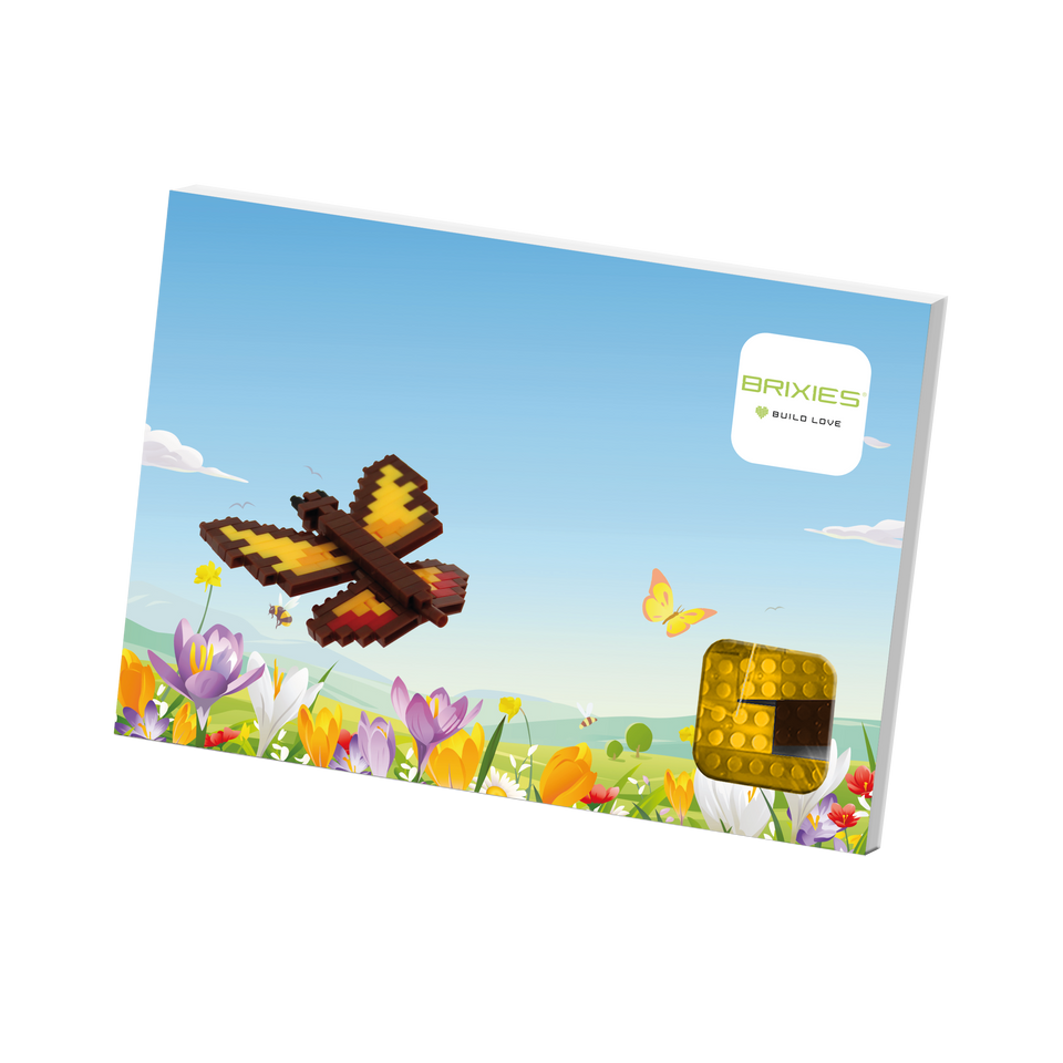 BRIXIES Postkarte Schmetterling
