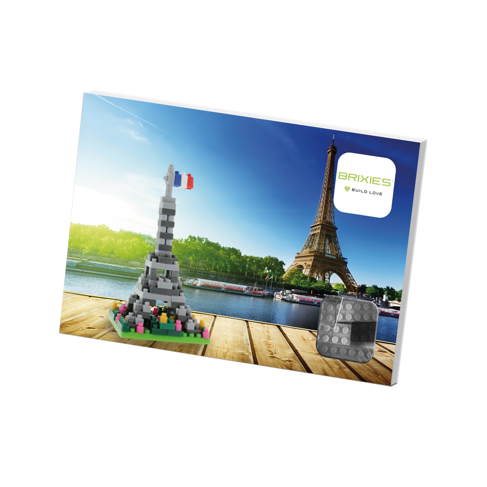 BRIXIES Postkarte Eiffelturm